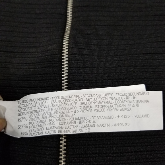 Zara midi blue and black size small dress - Picture 8 of 9